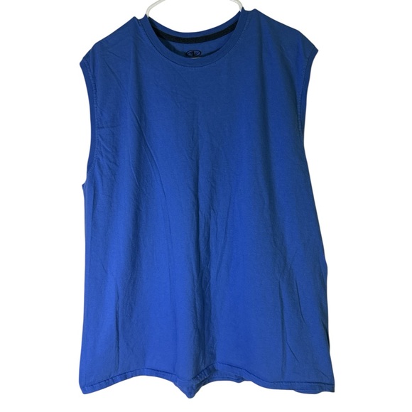 Athletic Works Vibrant Blue Muscle Cotton Tee 2XL - Picture 1 of 2